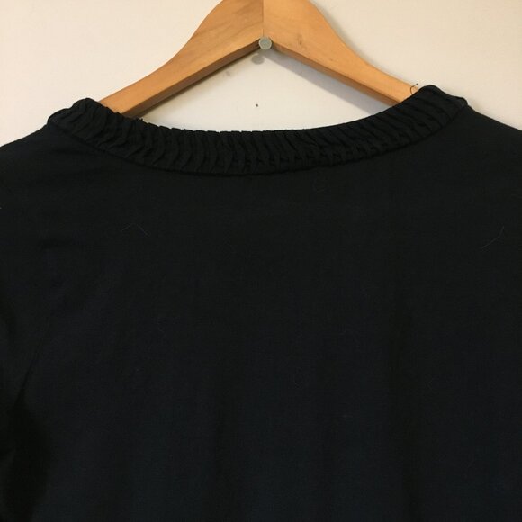 GAP Cotton Modal Long Sleeve Ruched Collar Jersey Top - Picture 6 of 14